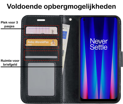 Forterra OnePlus Nord CE 2 Lite Hoesje Bookcase Cover met Kaarthouder - Zwart