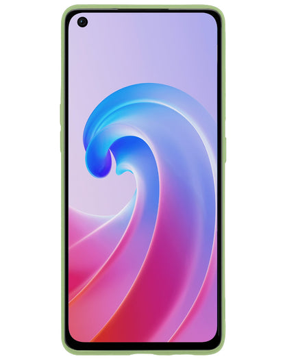 Forterra OPPO A76 Hoesje Siliconen Backcover Lichtgewicht - Groen