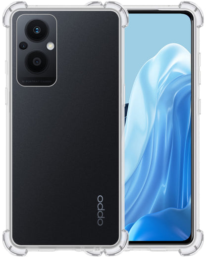 Forterra OPPO Reno 8 Lite Hoesje Shockproof Backcover Siliconen - Transparant