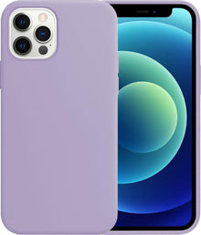 Forterra iPhone 12 Pro Max Hoesje Siliconen Backcover Lichtgewicht - Lila
