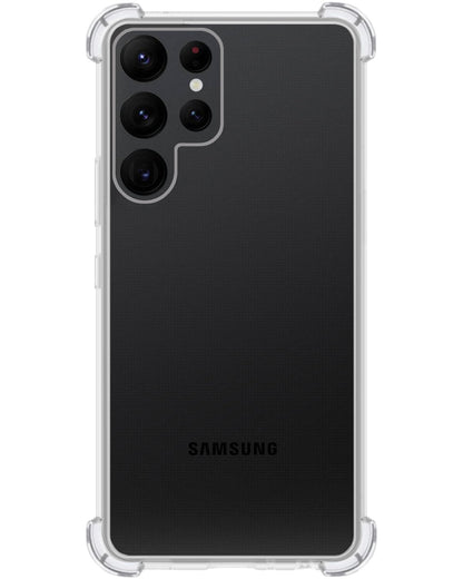 Forterra Samsung S22 Ultra Hoesje Shockproof Backcover Siliconen - Transparant