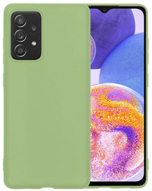 Forterra Samsung A23 Hoesje Siliconen Backcover Lichtgewicht - Groen