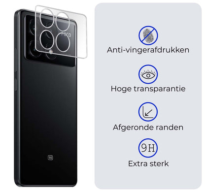Forterra Xiaomi Poco X6 Pro 5G Camera Screenprotector Gehard Glas