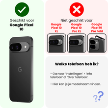 Forterra Google Pixel 10 Hoesje Bookcase Cover met Kaarthouder - Bruin