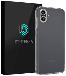 Forterra Samsung A07 Hoesje Siliconen Backcover Lichtgewicht - Transparant
