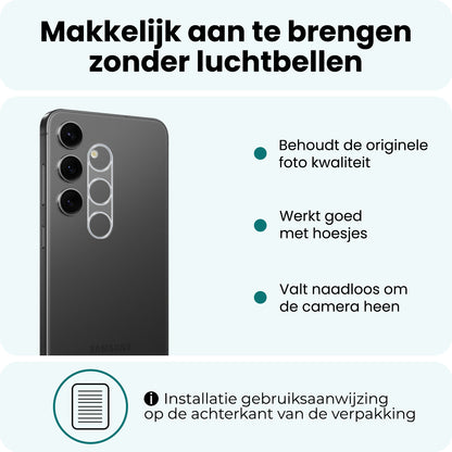 Forterra Samsung S25 Camera Screenprotector Gehard Glas