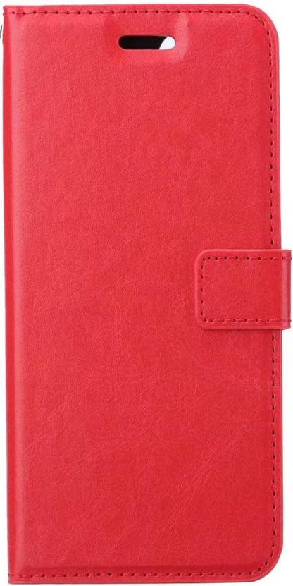 Forterra Samsung A72 5G Hoesje Bookcase Cover met Kaarthouder - Rood