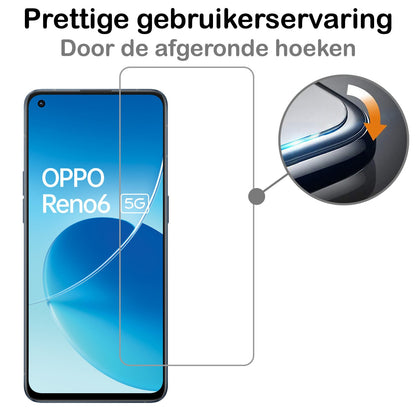 Forterra OPPO Reno 6 Screenprotector Gehard Glas - Anti-kras