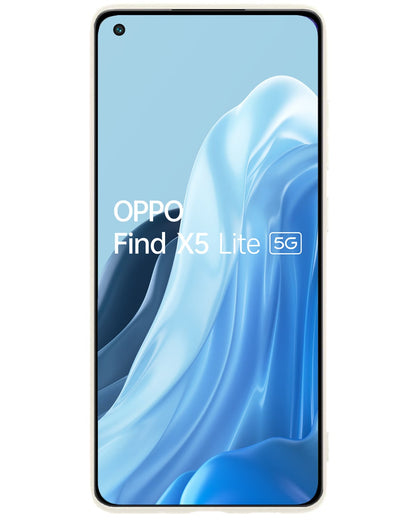 Forterra OPPO Find X5 Lite Hoesje Siliconen Backcover Lichtgewicht - Wit