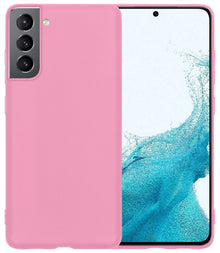 Forterra Samsung S22 Plus Hoesje Siliconen Backcover Lichtgewicht - Lichtroze
