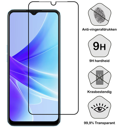 Forterra OPPO A57 Screenprotector Gehard Glas - Full Screen