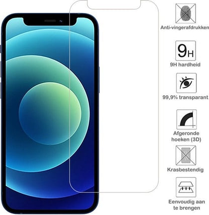 Forterra iPhone 12 Pro Screenprotector Gehard Glas - Anti-kras