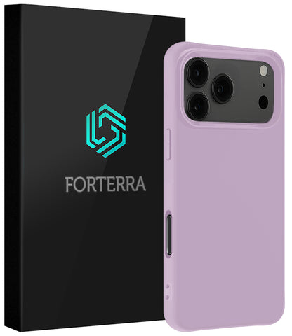 Forterra iPhone 17 Pro Max Hoesje Siliconen Backcover Lichtgewicht - Lila