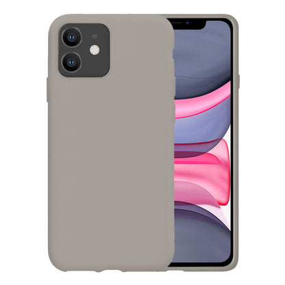 Forterra iPhone 11 Hoesje Siliconen Backcover Lichtgewicht - Grijs