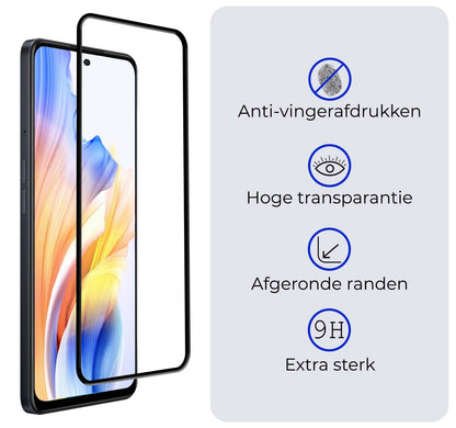 Forterra OPPO A58 Screenprotector Gehard Glas - Full Screen