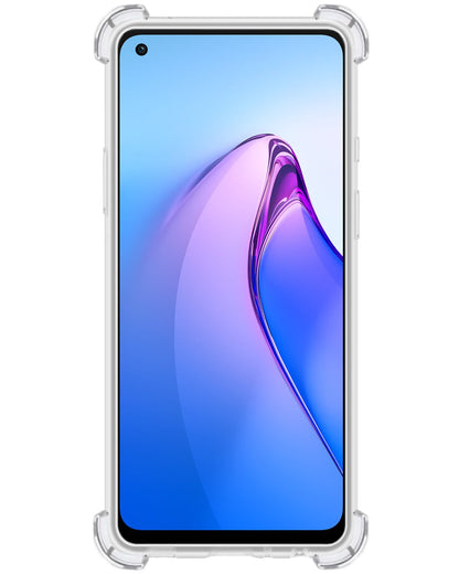 Forterra OPPO Reno 8 Pro Hoesje Shockproof Backcover Siliconen - Transparant