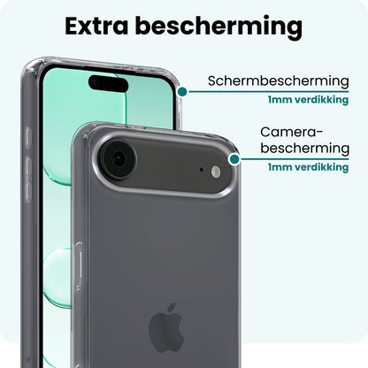 Forterra iPhone Air Hoesje Siliconen Backcover Lichtgewicht - Transparant