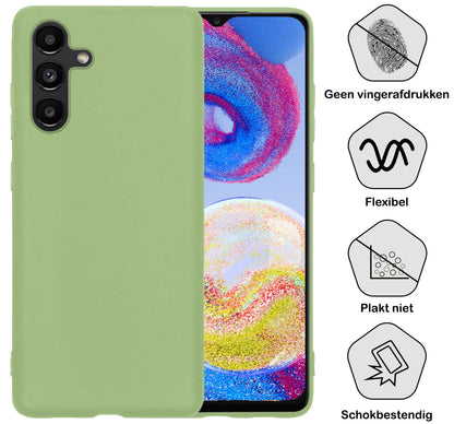 Forterra Samsung A04s Hoesje Siliconen Backcover Lichtgewicht - Groen