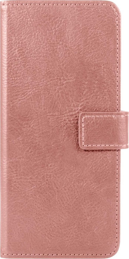 Forterra Samsung S21 Hoesje Bookcase Cover met Kaarthouder - Rosé goud
