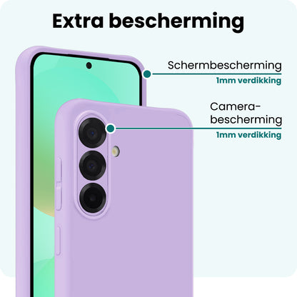 Forterra Samsung A36 Hoesje Siliconen Backcover Lichtgewicht - Lila