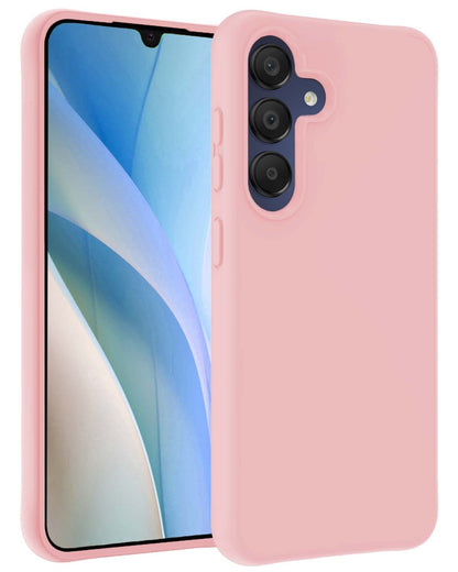 Forterra Samsung A15 Hoesje Siliconen Backcover Lichtgewicht - Lichtroze