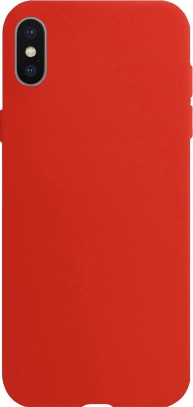 Forterra iPhone Xs Max Hoesje Siliconen Backcover Lichtgewicht - Rood