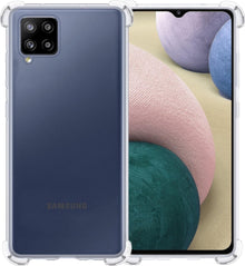 Forterra Samsung A12 Hoesje Shockproof Backcover Siliconen - Transparant