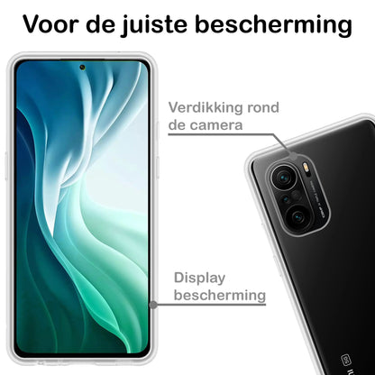 Forterra Poco F3 Hoesje Siliconen Backcover Lichtgewicht - Transparant