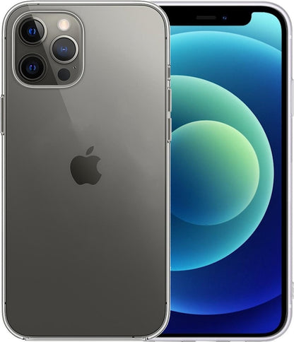 Forterra iPhone 12 Pro Hoesje Siliconen Backcover Lichtgewicht - Transparant