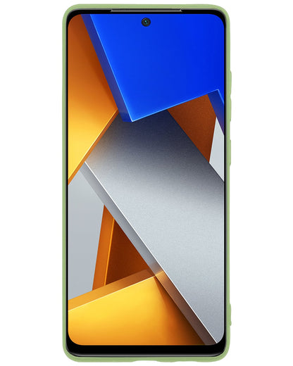 Forterra Xiaomi Poco X4 Pro 5G Hoesje Siliconen Backcover Lichtgewicht - Groen