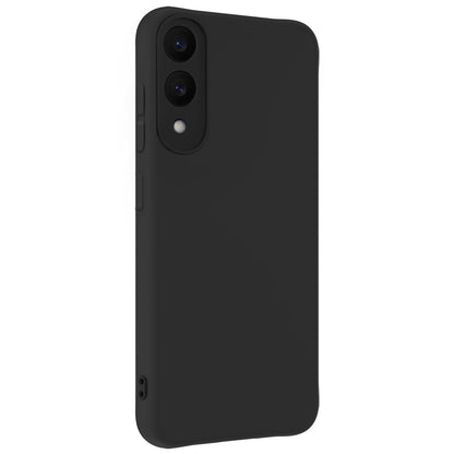 Forterra Samsung S25 Edge Hoesje Siliconen Backcover Lichtgewicht - Zwart