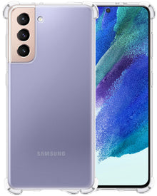 Forterra Samsung S21 FE Hoesje Shockproof Backcover Siliconen - Transparant