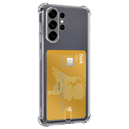 Forterra Samsung S26 Ultra Hoesje Kaarthouder Backcover Shockproof - Transparant