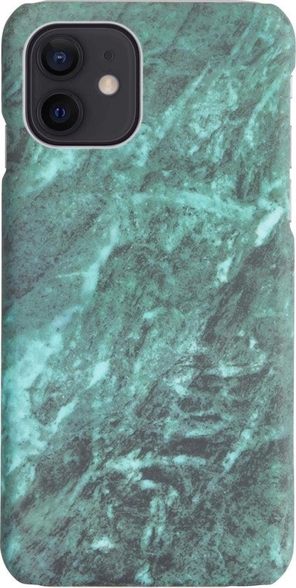 Forterra iPhone 12 Mini Hoesje Marmer Hard Case Cover - Groen