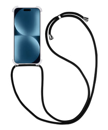 Forterra iPhone 15 Plus Hoesje met Koord Backcover Shockproof - Transparant