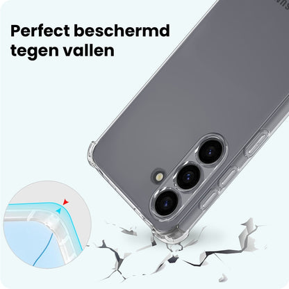 Forterra Samsung S26 Plus Hoesje Shockproof Backcover Siliconen - Transparant