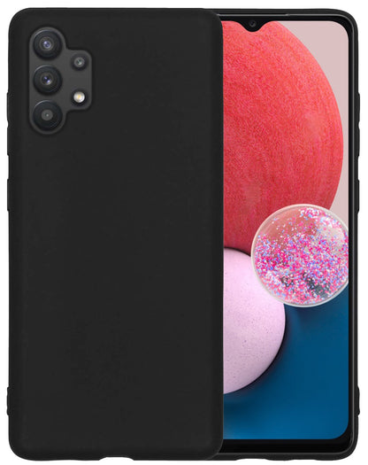 Forterra Samsung A13 4G Hoesje Siliconen Backcover Lichtgewicht - Zwart