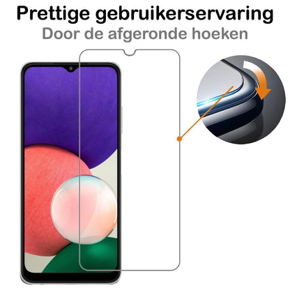 Forterra Samsung M22 Screenprotector Gehard Glas - Anti-kras