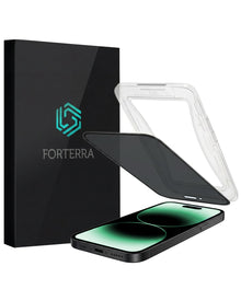 Forterra Privacy Screenprotector Geschikt voor Apple iPhone 14 Pro - Met Installatie Kit - Privacy - Beschermglas - Flexibel Glas - Tempered Glass - Screen Protector