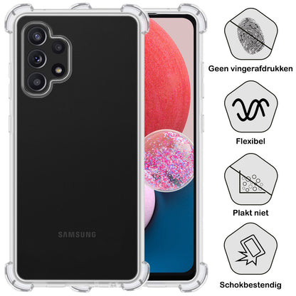 Forterra Samsung A13 4G Hoesje Shockproof Backcover Siliconen - Transparant