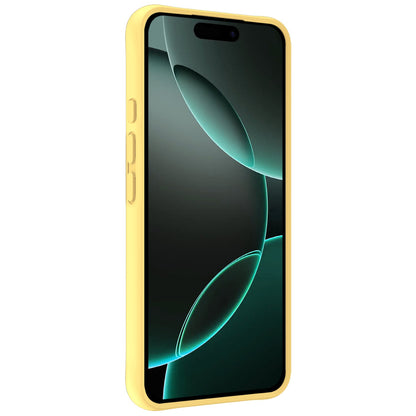 Forterra iPhone 16 Pro Hoesje Siliconen Backcover Lichtgewicht - Geel