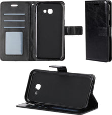 Forterra Samsung Galaxy A5 2017 Hoesje Bookcase Cover met Kaarthouder - Zwart