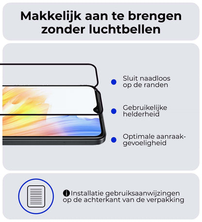 Forterra OPPO A38 Screenprotector Gehard Glas - Full Screen