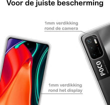 Forterra Poco M3 Pro Hoesje Siliconen Backcover Lichtgewicht - Transparant
