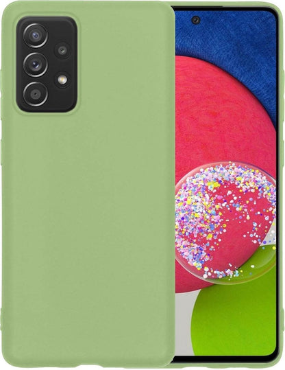 Forterra Samsung A52s Hoesje Siliconen Backcover Lichtgewicht - Groen