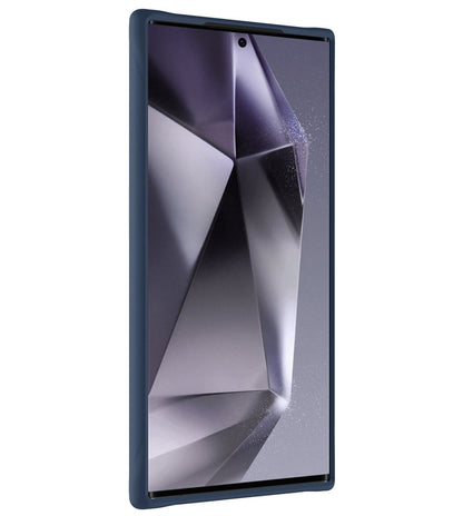 Forterra Samsung S24 Ultra Hoesje Siliconen Backcover Lichtgewicht - Donkerblauw
