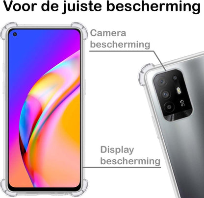 Forterra OPPO A94 5G Hoesje Shockproof Backcover Siliconen - Transparant