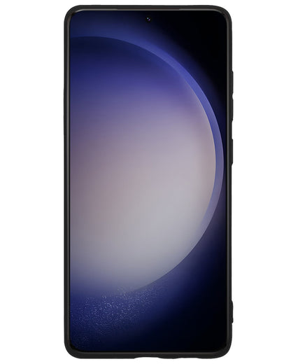 Forterra Samsung S23 Plus Hoesje Siliconen Backcover Lichtgewicht - Zwart
