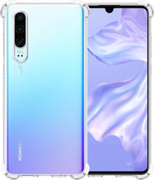 Forterra Huawei P30 Hoesje Shockproof Backcover Siliconen - Transparant