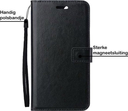 Forterra iPhone 12 Pro Max Hoesje Bookcase Cover met Kaarthouder - Zwart